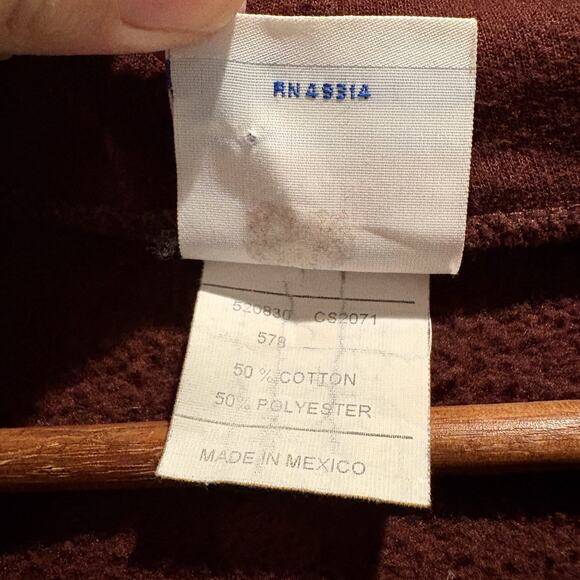 Champion Harvard Hoodie Mens XL Maroon Pullover 1636 Logo Embroidered Sweatshirt - Picture 10 of 12